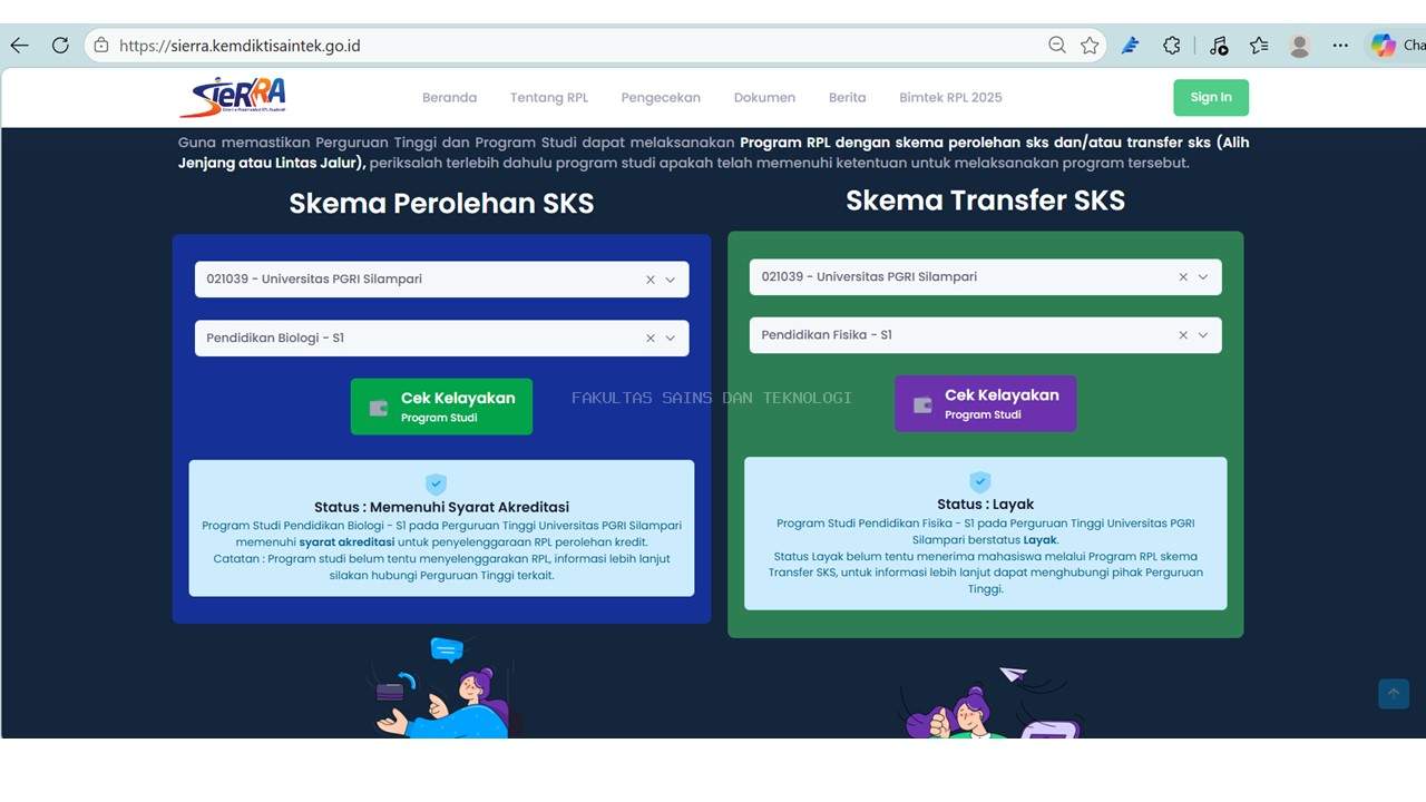 Program Studi Pendidikan Biologi dan Pendidikan Fisika FST UNPARI Resmi Selenggarakan RPL Type A Mulai Tahun Akademik 2026/2027